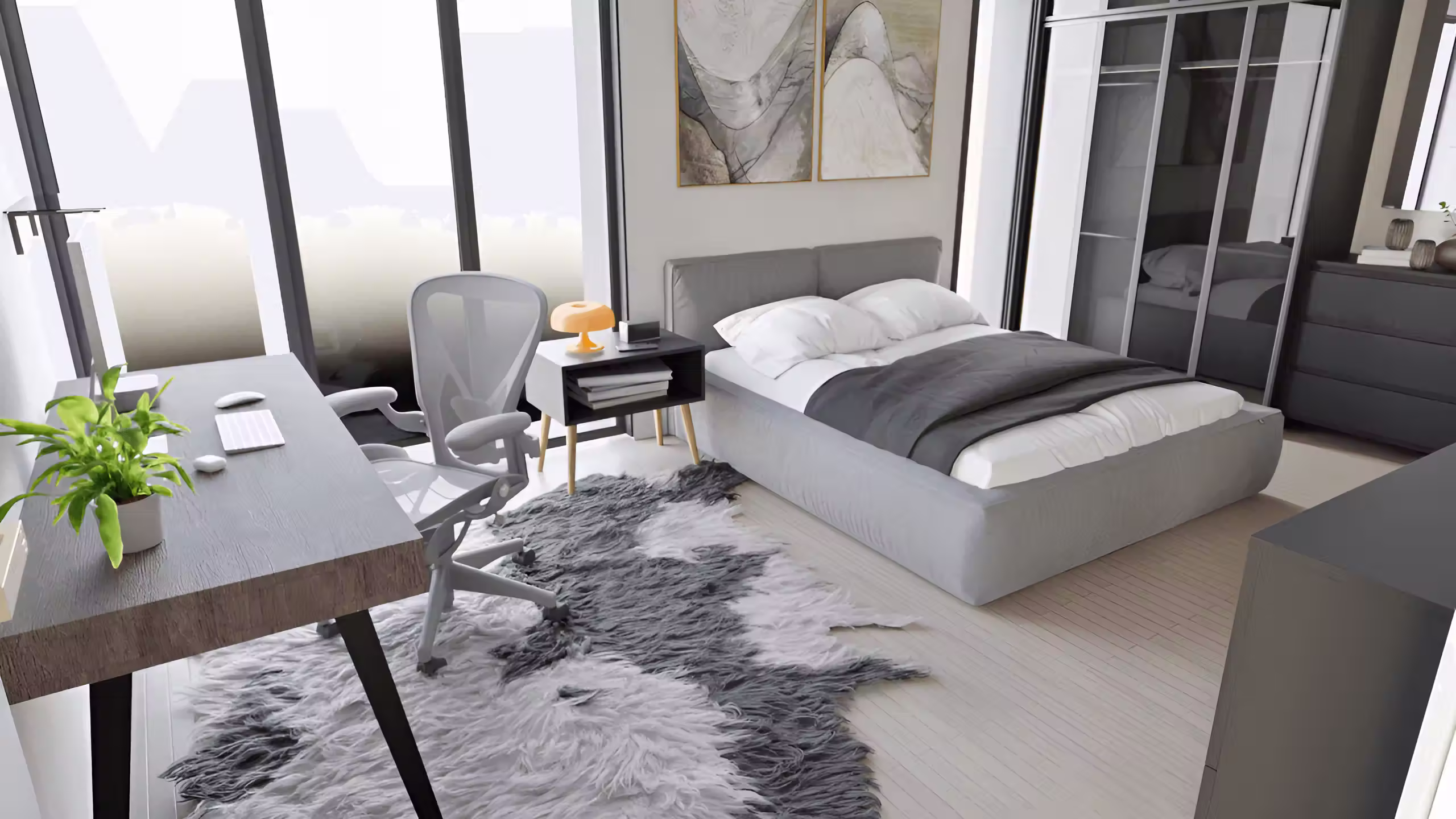 3D interior visualization rendered in Blender by Valentino Ivanovski, view 10