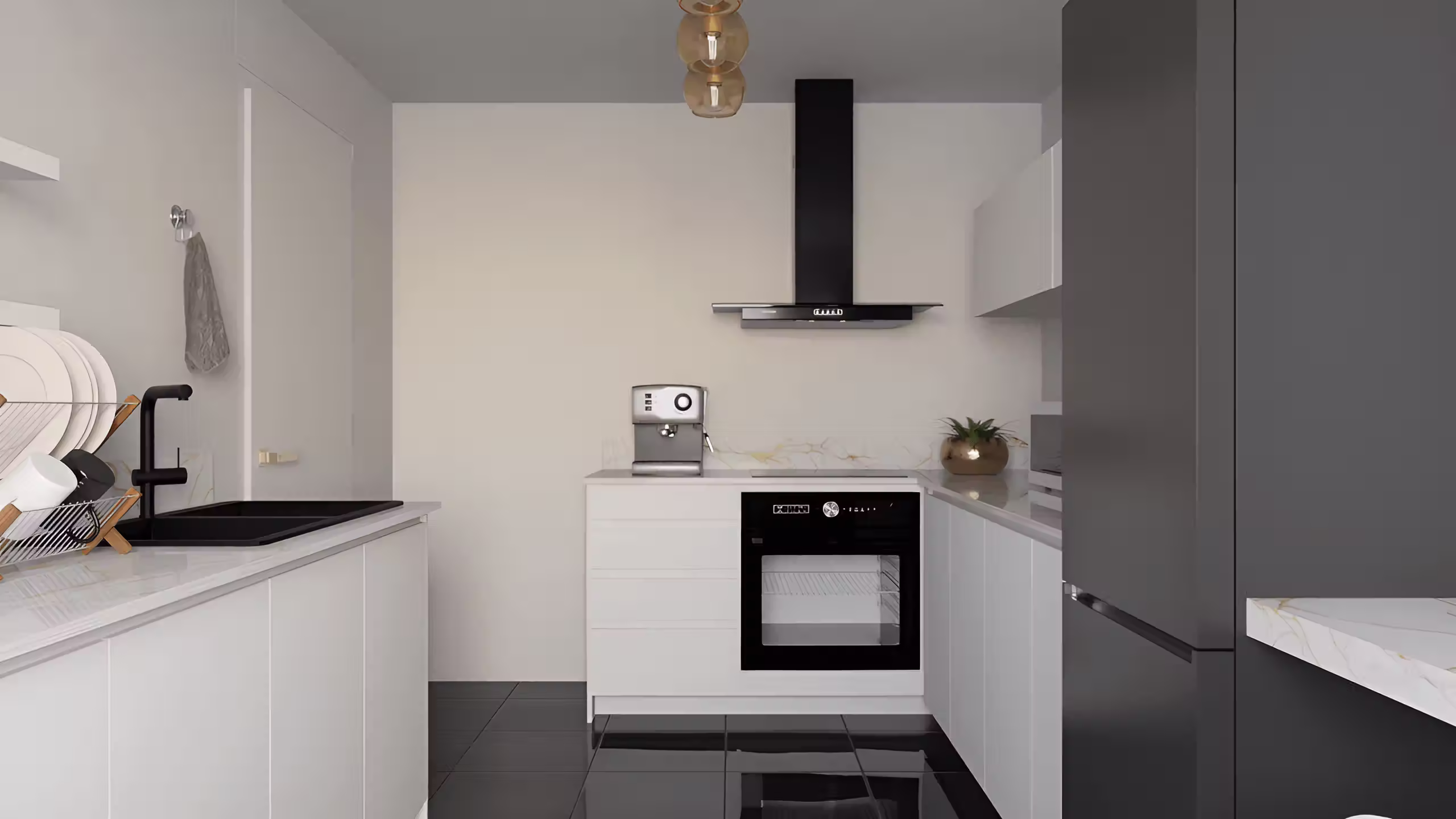 3D interior visualization rendered in Blender by Valentino Ivanovski, view 3