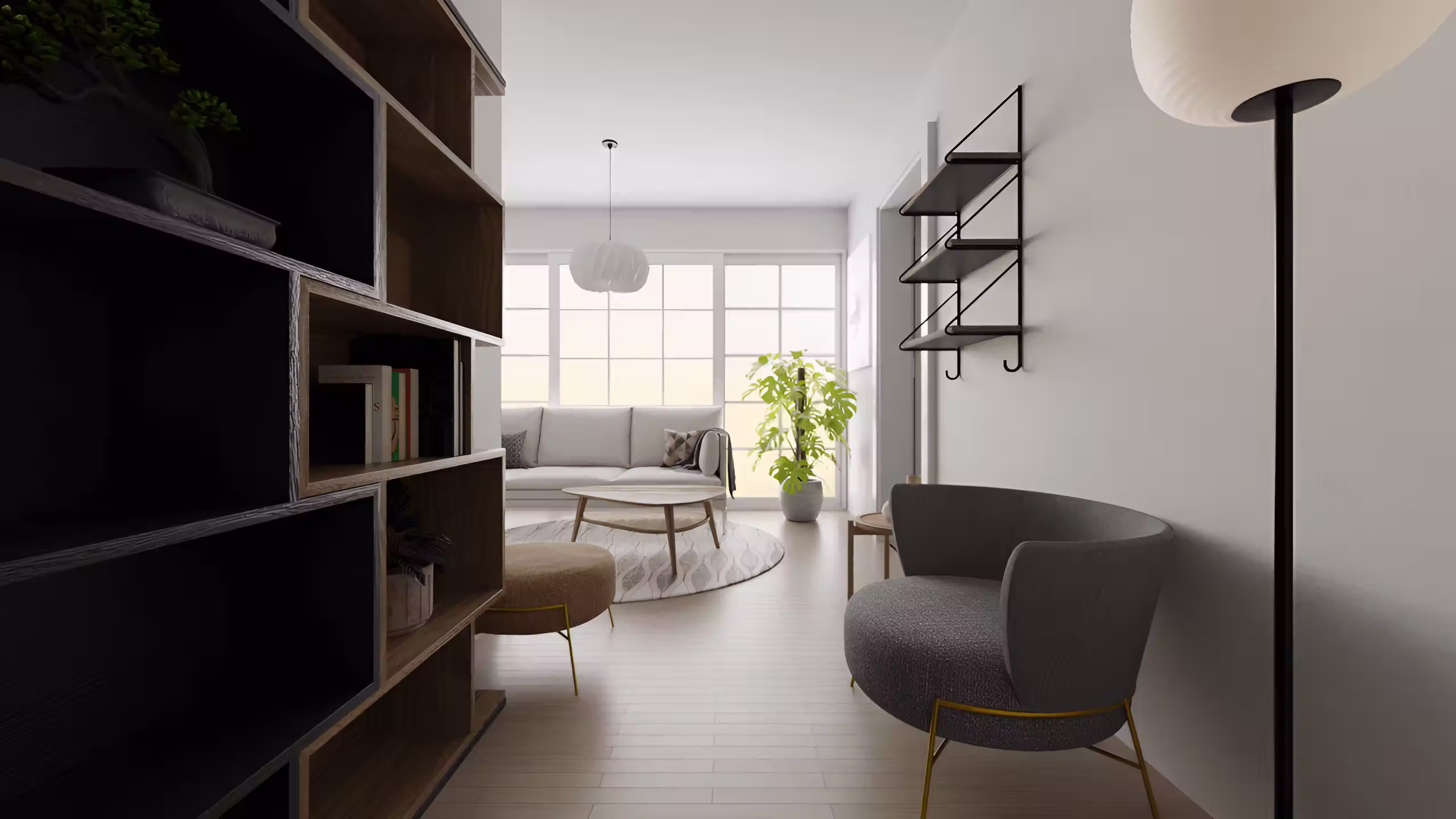 3D interior visualization rendered in Blender by Valentino Ivanovski, view 4