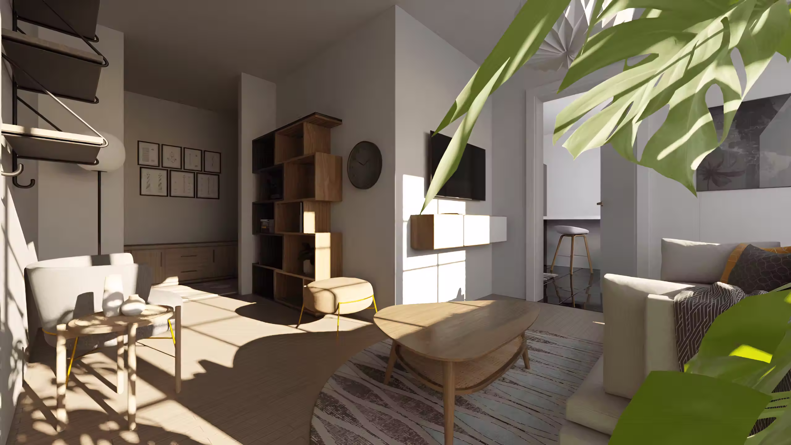 3D interior visualization rendered in Blender by Valentino Ivanovski, view 7