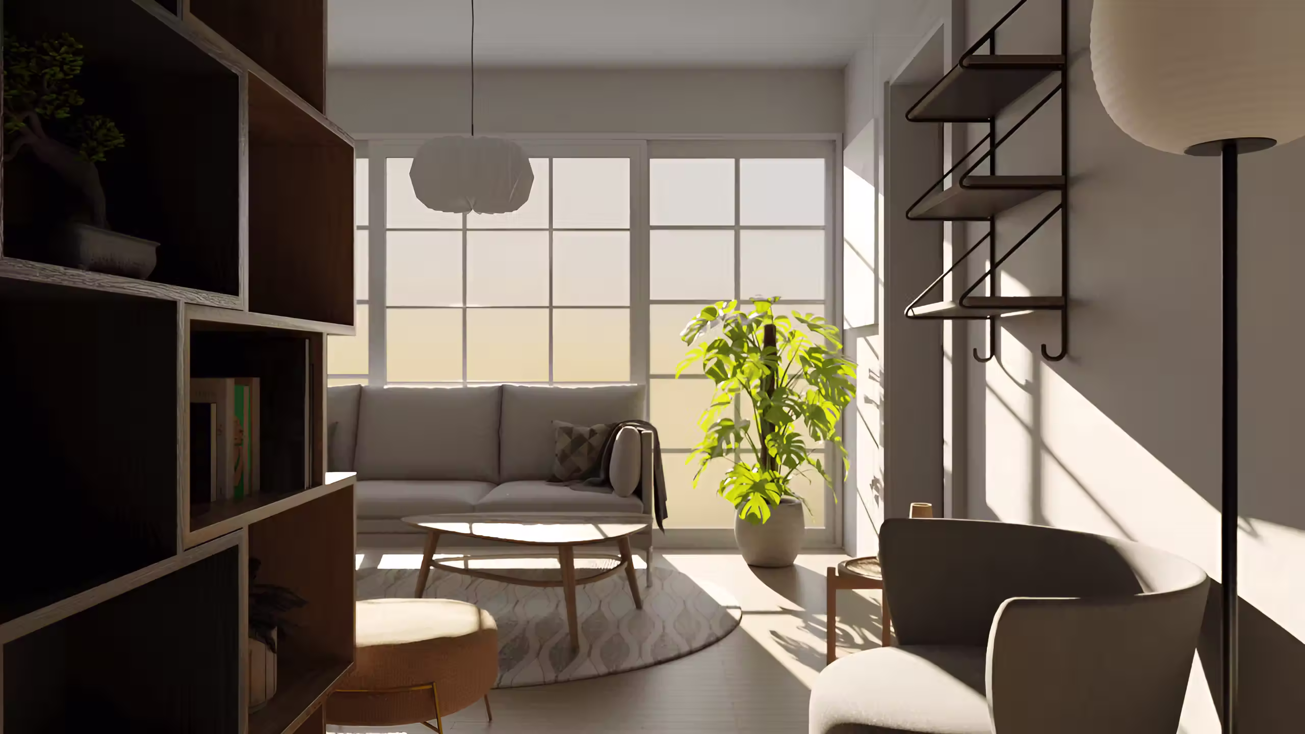 3D interior visualization rendered in Blender by Valentino Ivanovski, view 8